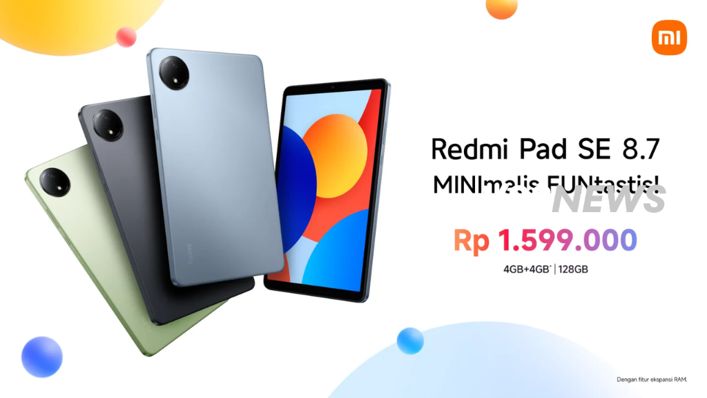 Xiaomi Redmi Rilis Pad SE 8.7 Tablet Terjangkau